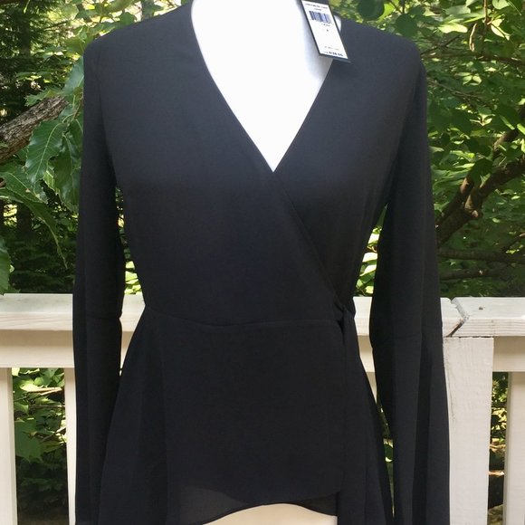 COPY - BCBG Jadine Wrap Top - NWT - Size XS - Picture 8 of 13